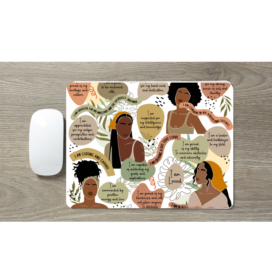 Black Women Affirmation Mousepad