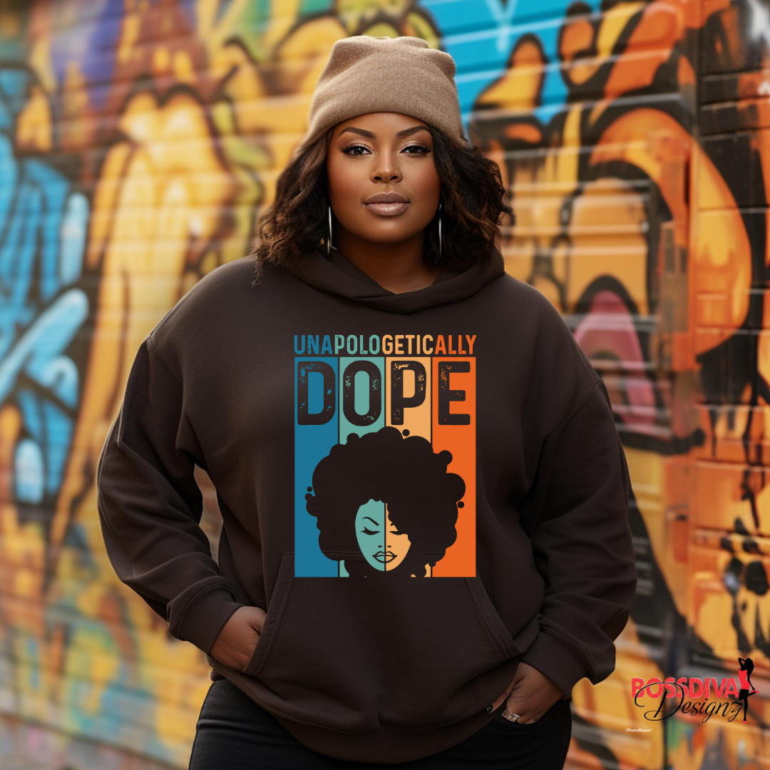 Unapologetically Dope Queen Hoodie Boss Diva Designz