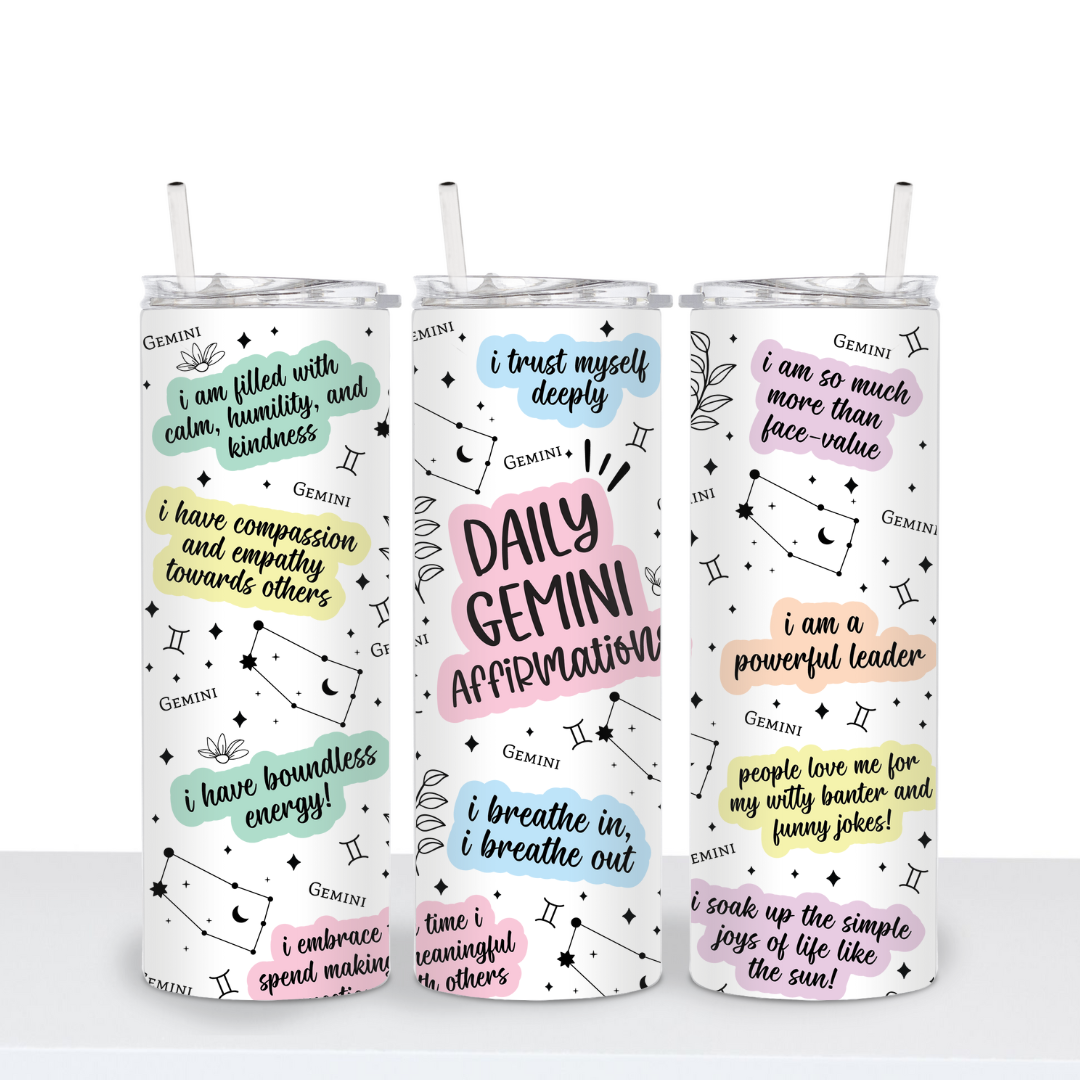 Zodiac Affirmation Tumbler