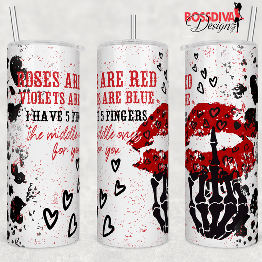 F Valentine Day Tumbler