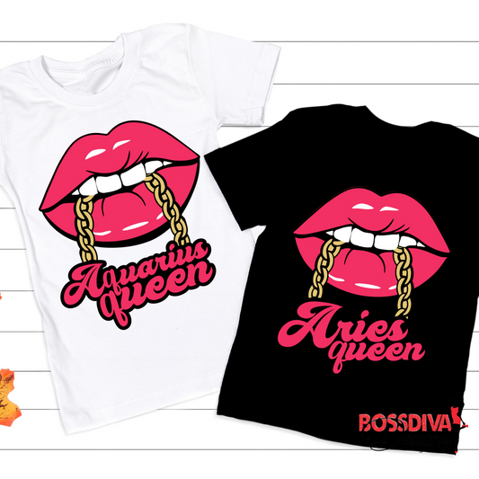 Zodiac Lips Tee (BLACK)