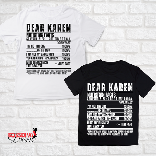 Dear Karen Tee