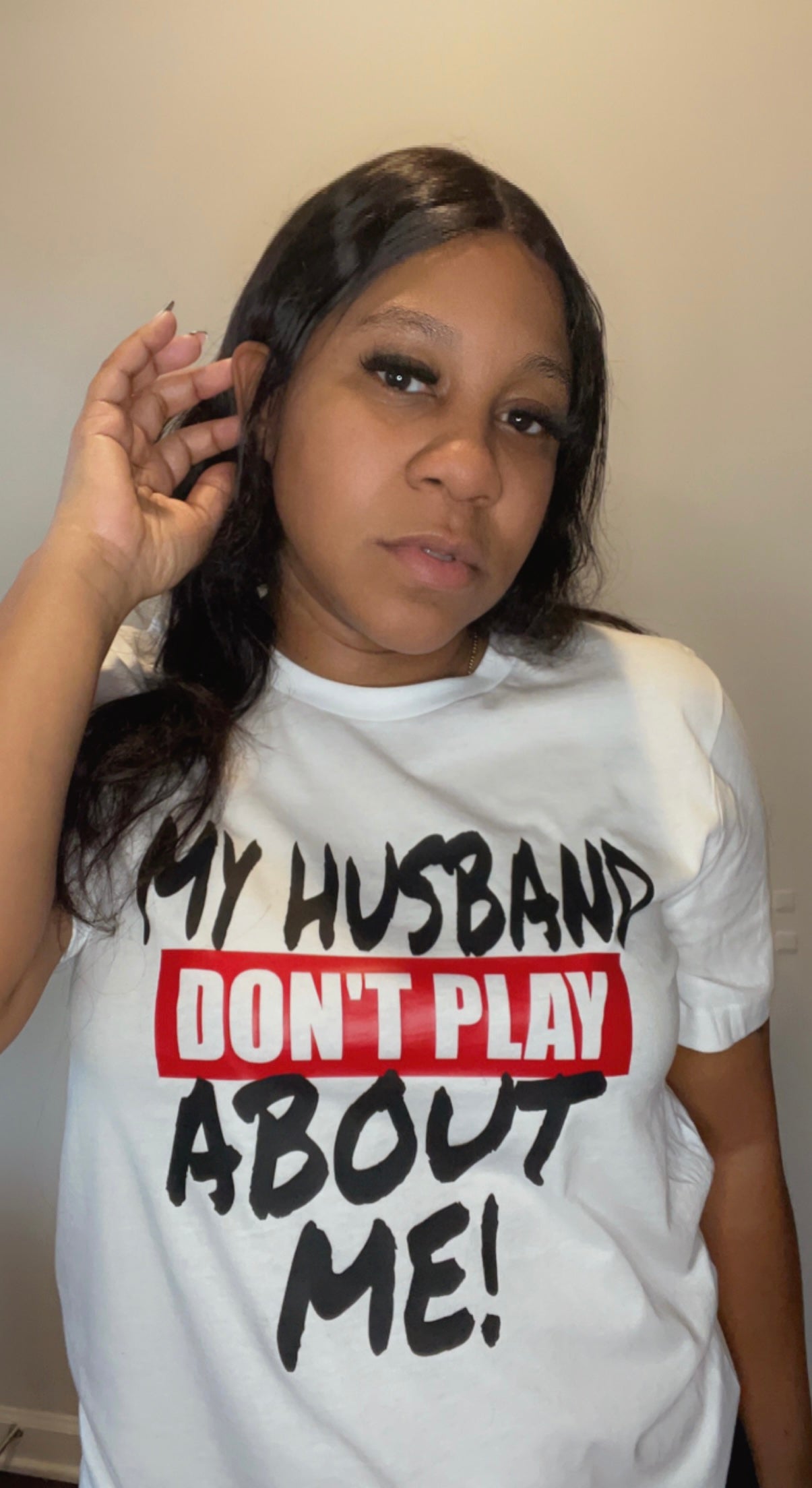 My Husband Don't Play Tee