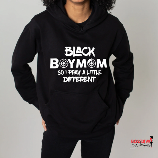 Black Mom Pray Different Hoodie